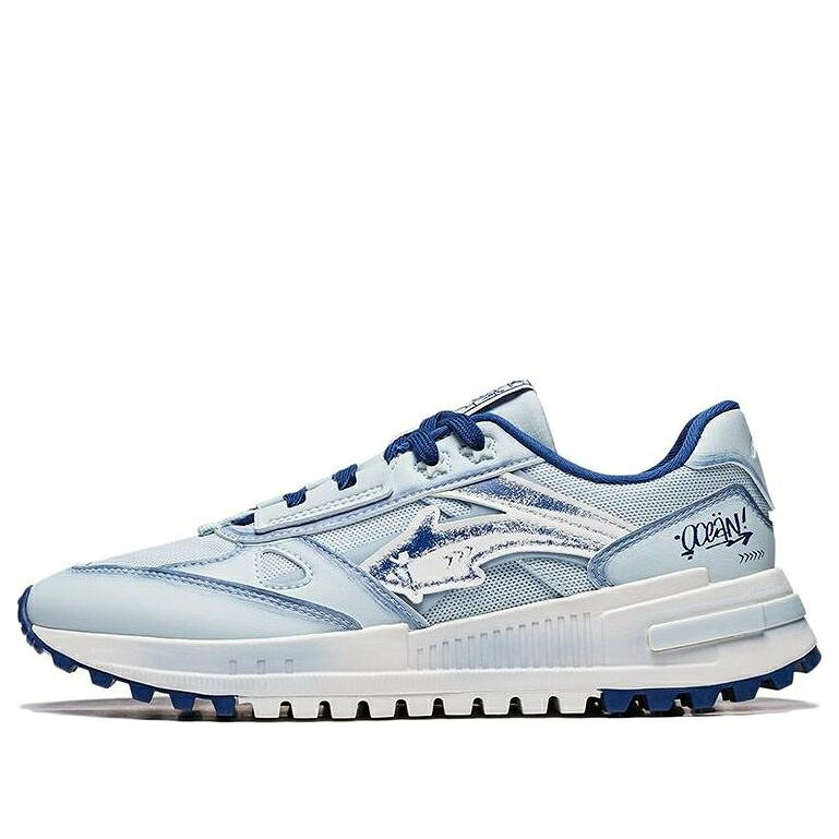 リーニン 青色 ブルー 白色 ホワイト 2.0 'OCEAN BLUE' スニーカー メンズ LI-NING CHENGFENG AGCT463-1 / BLUE WHITE