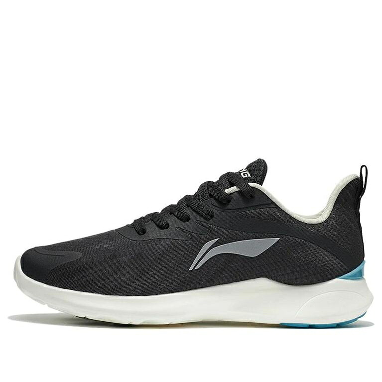 リーニン 黒いこと 黒いこと 白いこと 白いこと \u0027BLACK WHITE\u0027 スニーカー メンズ LI-NING LIGHT EASE ARSS019-5 / BLACK WHITE TEAL