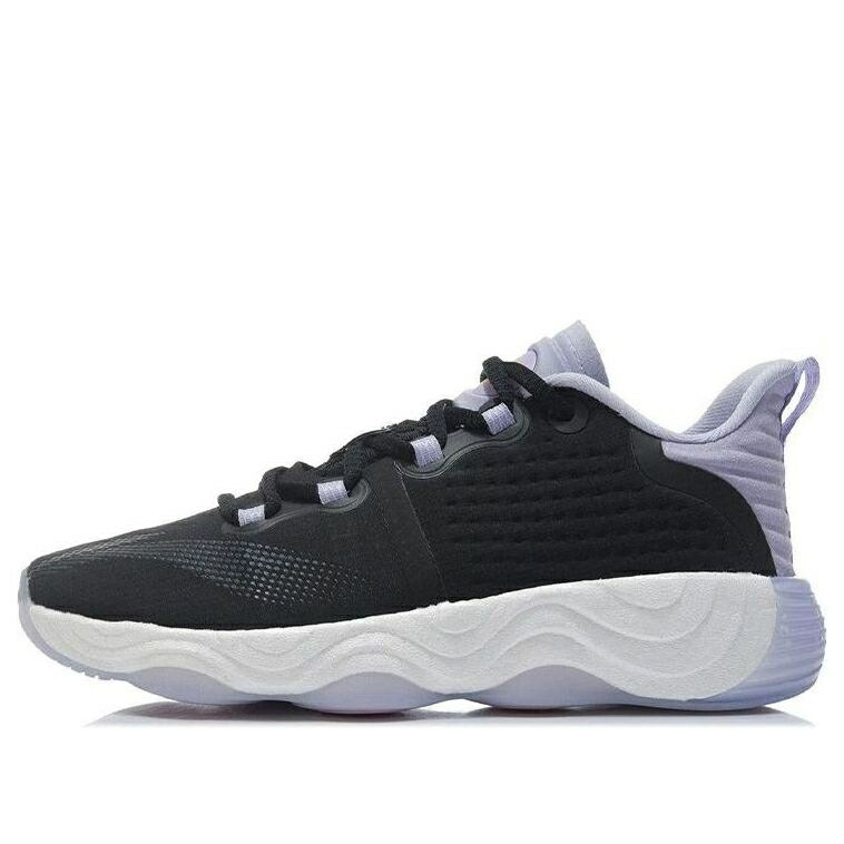 リーニン 白いこと 白いこと 黒いこと 黒いこと 紫 パープル \u0027BLACK PURPLE\u0027 スニーカー レディース LI-NING (WMNS) NO BOUNDARIES 3 WHITE AFPR030-2 / BLACK WHITE PURPLE