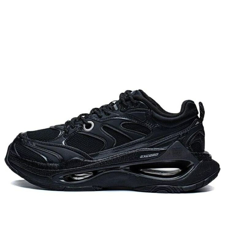 リーニン 黒いこと 黒いこと \u0027CORE BLACK\u0027 スニーカー メンズ LI-NING INFINITY 3M AZGT003-4 / BLACK