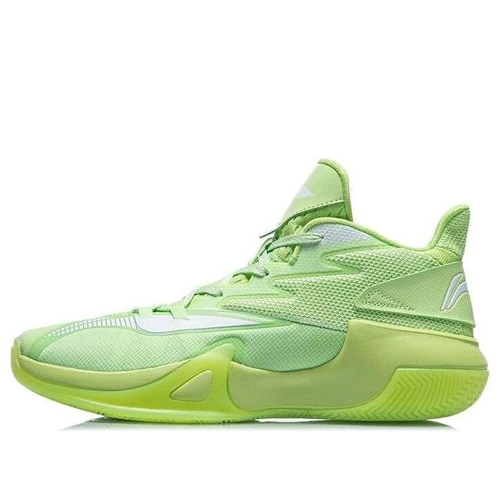 リーニン ブラジャー同盟罷工 ミッド 緑 緑であること \u0027LIGHT GREEN\u0027 スニーカー メンズ LI-NING BLAST SE MID ABPR061-2 / GREEN 靴-スニーカー