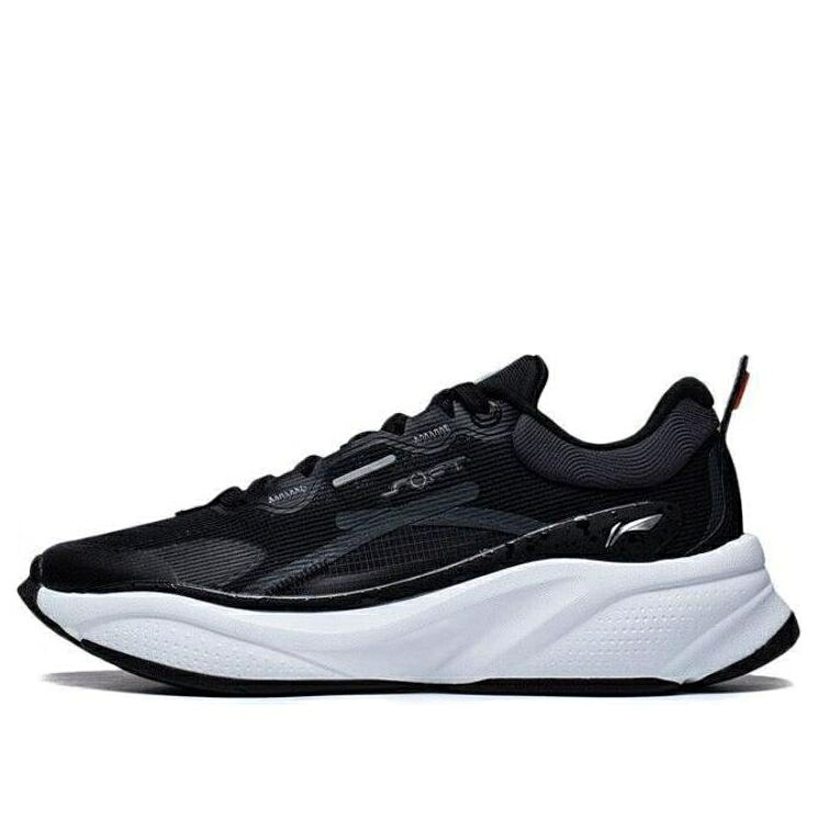 リーニン 黒いこと 黒いこと 白いこと 白いこと \u0027BLACK WHITE\u0027 スニーカー メンズ LI-NING SOFT AGLT051-4 / BLACK WHITE