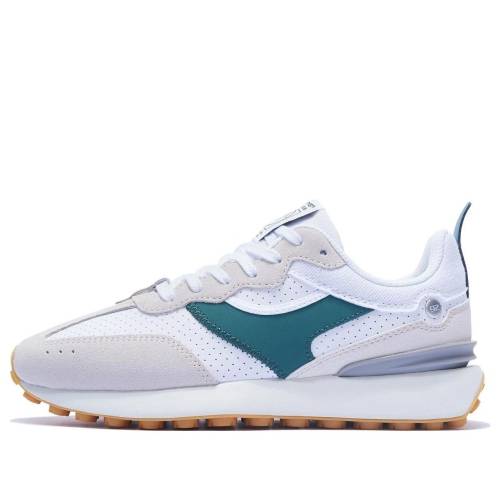 リーニン 古典派音楽 スニーカー スニーカー 運動すること靴 ベージュ 白いこと 白いこと \u0027WHITE TEAL\u0027 メンズ LI-NING COSMOS CLASSIC TRAINERS RETRO WALKING SHOES BEIGE AGCT048-1 / WHITE BEIGE TEAL