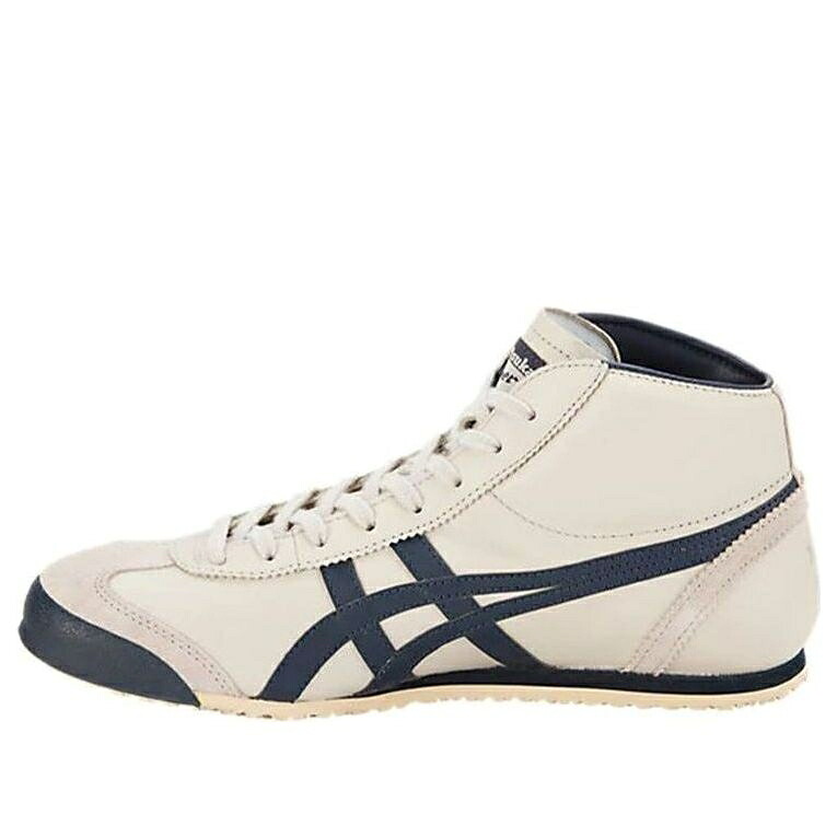メキシコ合衆国 ミッド 青み 青色 オニツカタイガー \u0027CREAMWHITE BLUE\u0027 スニーカー メンズ ONITSUKA TIGER ONITSUKA TIGER MEXICO MID RUNNER DARK THL328-1659 / CREAMWHITE DARK BLUE
