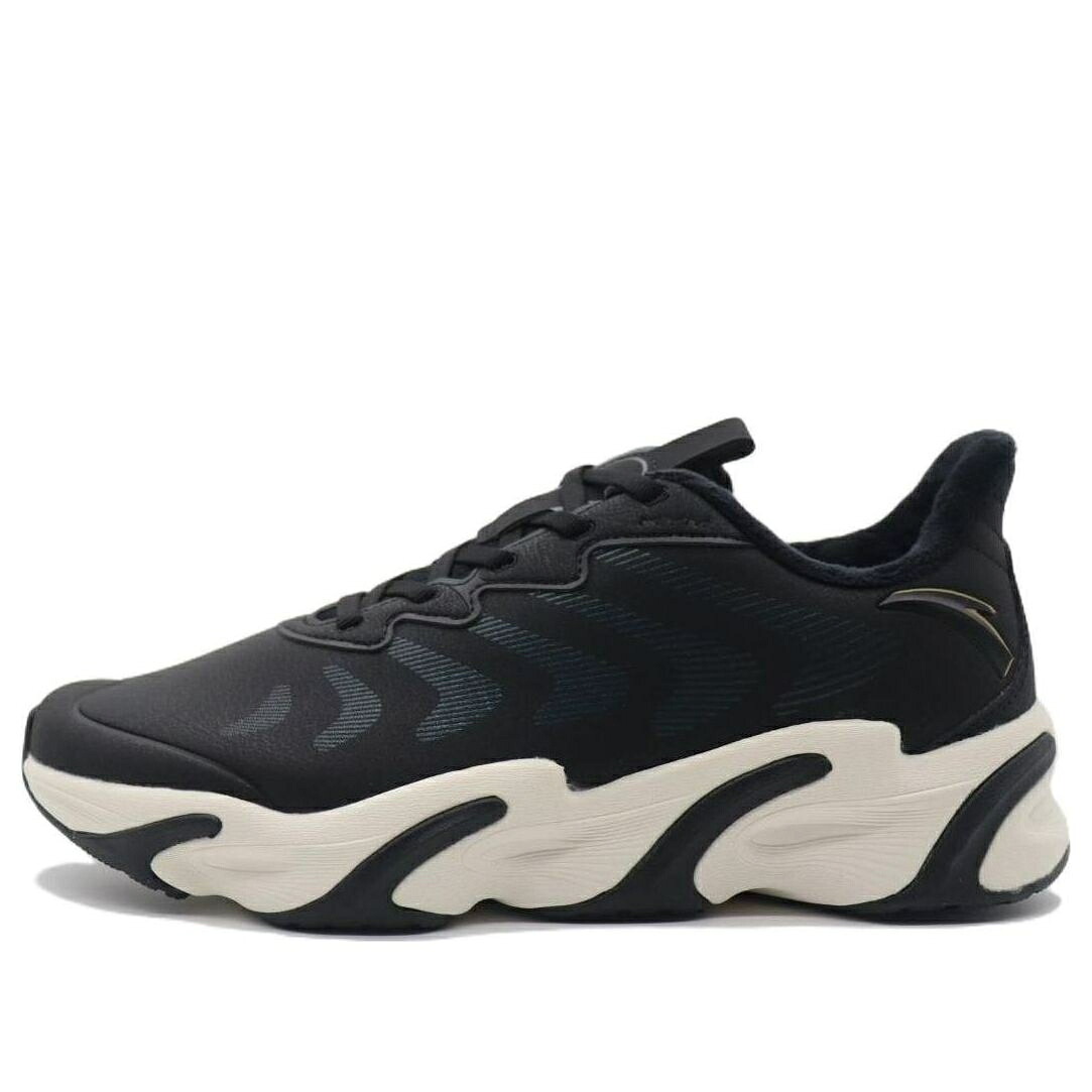 シリーズ 黒色 ブラック 白色 ホワイト 'BLACK' スニーカー メンズ ANTA RUNNING SERIES SNEAKERS 112245523-9 / BLACK WHITE