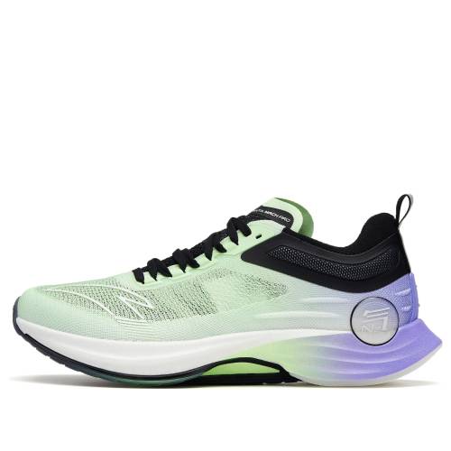 労働者階級 黒いこと 黒いこと 緑 緑であること 紫 パープル \u0027GREEN PURPLE\u0027 スニーカー メンズ ANTA MACH PRO BLACK 112325584S-3 / GREEN BLACK PURPLE