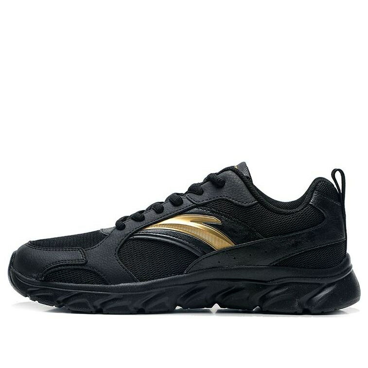 続きもの 黒いこと 黒いこと ゴールド \u0027BLACK GOLD\u0027 スニーカー メンズ ANTA RUNNING SERIES SNEAKERS 912225571-6 / BLACK GOLD