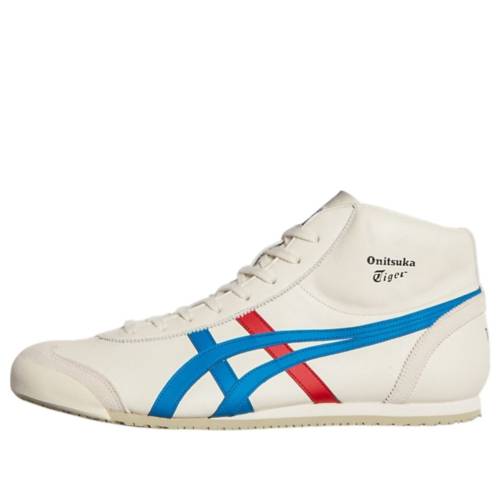 メキシコ ミッド 青色 ブルー クリーム 赤 レッド オニツカタイガー 'CREAM RED' スニーカー メンズ ONITSUKA TIGER ONITSUKA TIGER MEXICO MID RUNNER DIRECTOIRE BLUE 1183B577-103 / CREAM DIRECTOIRE BLUE RED｜スニケス