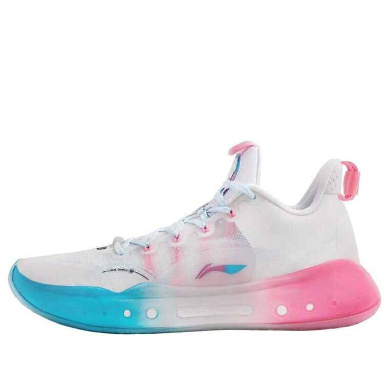 リーニン バトラー 白いこと 白いこと 青碧 青碧 サクラ色 \u0027MIAMI NIGHTS\u0027 スニーカー メンズ LI-NING YUSHUAI 14 LOW JIMMY BUTLER ABAR123-1 / WHITE BLUE PINK