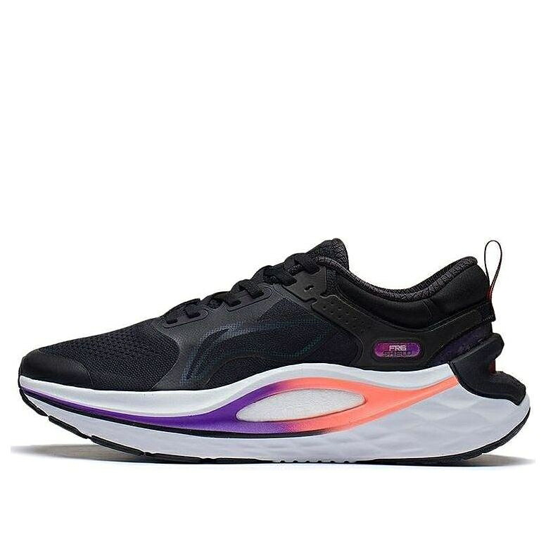 リーニン 黒色 ブラック 白色 ホワイト 紫 パープル 'BLACK WHITE' スニーカー メンズ LI-NING FURIOUS RIDER 6 ARZS009-1 / BLACK WHITE PURPLE|スニケス