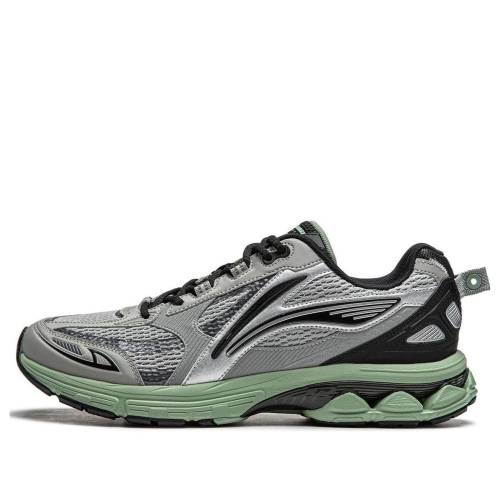 リーニン 黒色 ブラック 灰色 グレー 緑 グリーン 2.0 'GREY GREEN' スニーカー メンズ LI-NING FUYAO BLACK ARXU001-3 / GREY BLACK GREEN