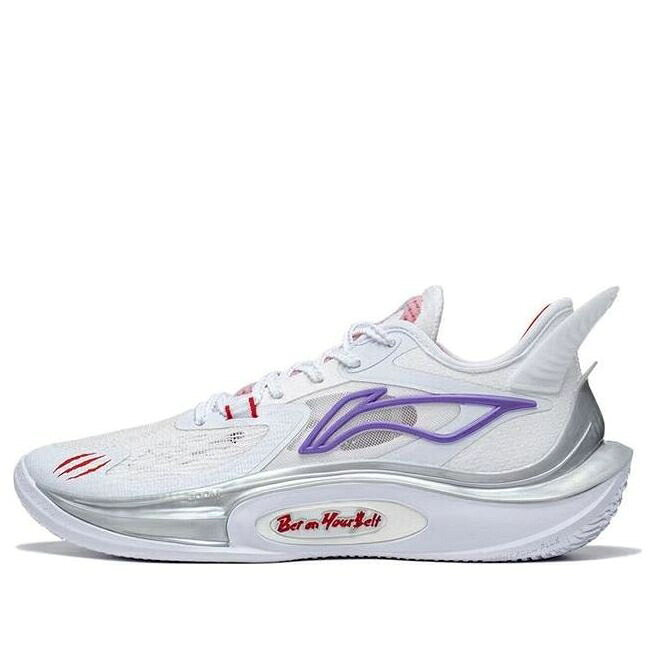 リーニン 白いこと 白いこと 薄墨色 薄墨色 紫 パープル \u0027RAPTOR\u0027 スニーカー メンズ LI-NING SONIC 11 ABAT045-1 / WHITE GREY PURPLE