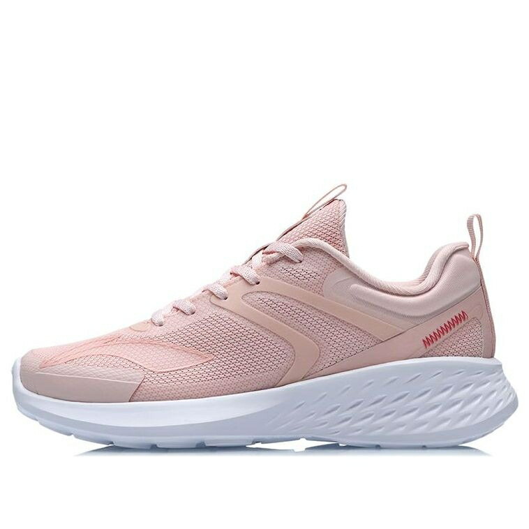 リーニン スニーカー 運動靴 ピンク 白色 ホワイト 'PINK WHITE' スニーカー レディース LI-NING (WMNS) LIGHTWEIGHT RUNNING SHOES ARHR064-5 / PINK WHITE