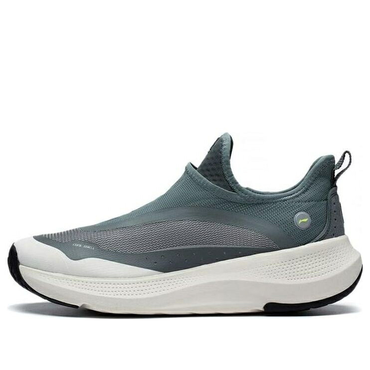 リーニン 薄墨色 薄墨色 青味 青み \u0027GREY BLUE\u0027 スニーカー メンズ LI-NING SOFT GO AGLT105-4 / GREY BLUE