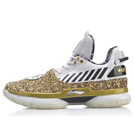 リーニン ウェイド ゴールド 白色 ホワイト 'ONE DANCE' スニーカー メンズ LI-NING WAY OF WADE 7 LAST ABAN079-37 / GOLD WHITE