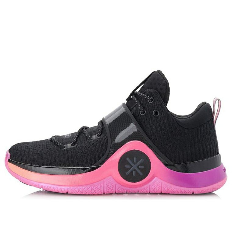 リーニン ウェイド 黒色 ブラック ピンク 'SUNRISE' スニーカー メンズ LI-NING WAY OF WADE 6 ABAM089-76 / BLACK PINK