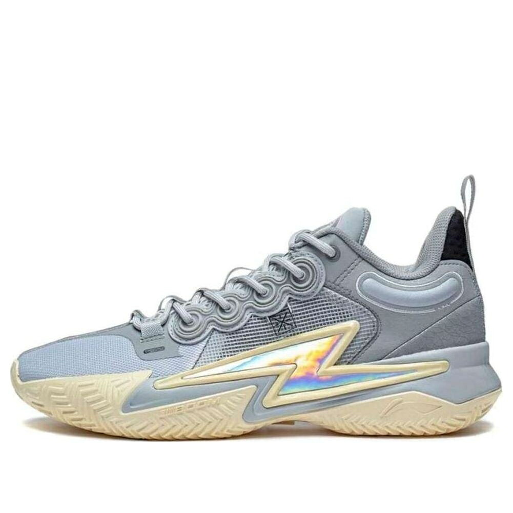 リーニン ウェイド 灰色 グレー 白色 ホワイト 'GREY BOY' スニーカー メンズ LI-NING WADE SON OF FLASH ABPT019-8 / GREY WHITE