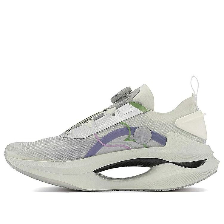 リーニン 白いこと 白いこと 紫 パープル \u0027SNOW WHITE\u0027 スニーカー メンズ LI-NING ESSENTIAL X SOULLAND ARRS005-1 / WHITE PURPLE