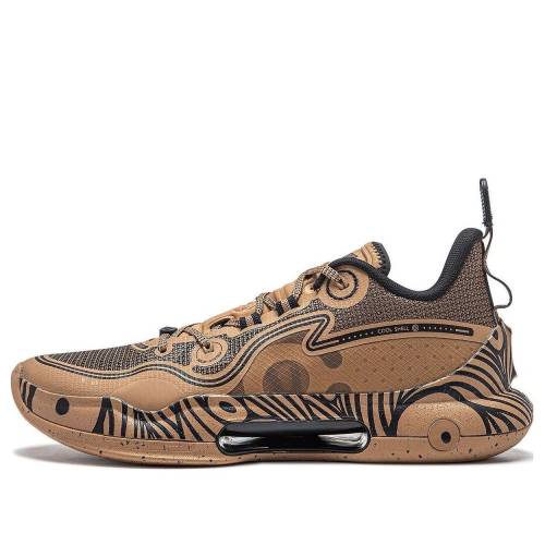 リーニン 赤銅色 赤銅色 黒いこと 黒いこと \u0027BANPO REMAIN\u0027 スニーカー メンズ LI-NING YUSHUAI EVOLUTION LOW ABAS161-18 / BROWN BLACK