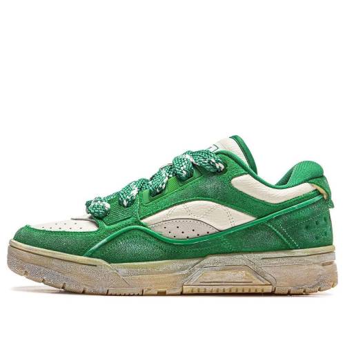 リーニン 緑 緑であること 白いこと 白いこと \u0027GREEN TAN\u0027 スニーカー メンズ LI-NING RSR 101 ABCT041-5 / GREEN TAN WHITE