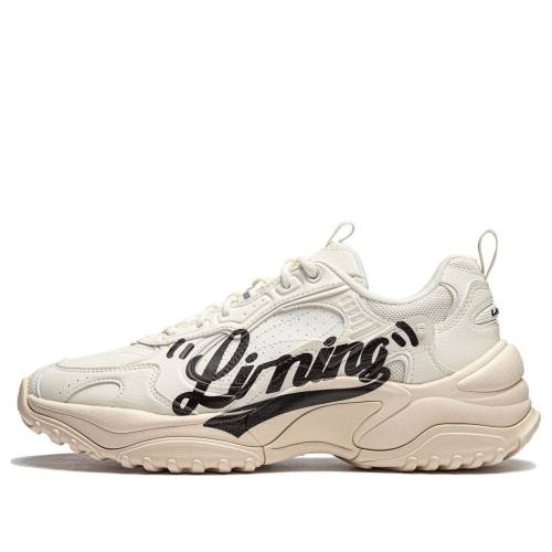 リーニン ベージュ 黒いこと 黒いこと \u0027BEIGE BLACK\u0027 スニーカー メンズ LI-NING CHURUI AGCU191-5 / BEIGE BLACK