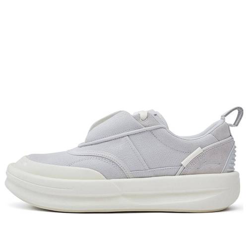 リーニン スニーカー 運動すること靴 薄墨色 薄墨色 白いこと 白いこと \u0027GREY WHITE\u0027 スニーカー メンズ LI-NING X JACKIE CHAN KUNGFU YANG SHOES AZGT059-4 / GREY WHITE