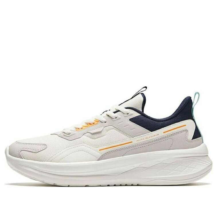 シリーズ ベージュ 白色 ホワイト 橙 オレンジ 紺色 ネイビー WHITE NAVY スニーカー メンズ ANTA RUNNING SERIES SNEAKERS BEIGE 912345579-3 / WHITE BEIGE ORANGE NAVY