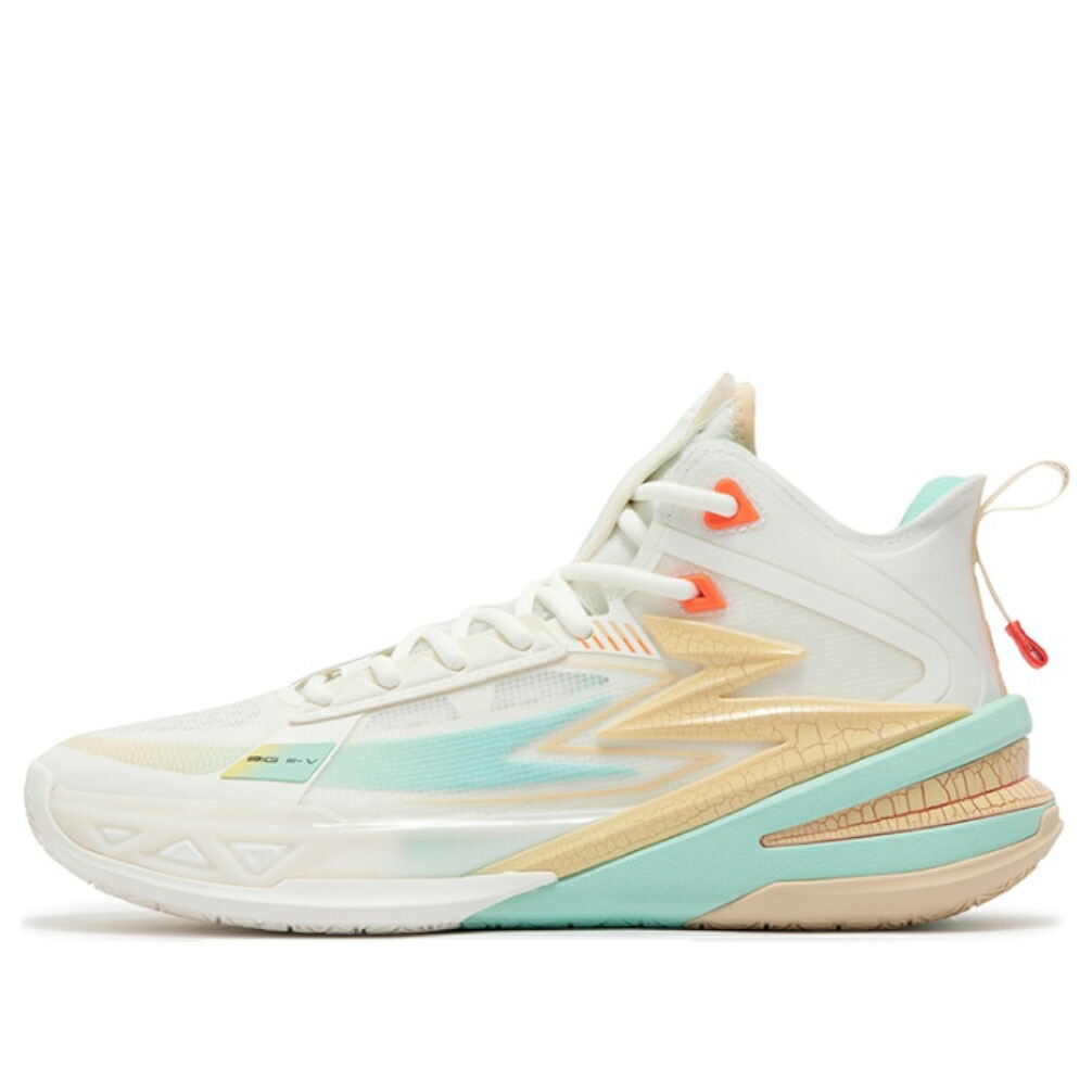 プロ 白色 ホワイト 緑 グリーン 橙 オレンジ 5.0 'HORSE RACE' スニーカー メンズ 361 DEGREES 361 DEGREES BIG3 PRO PE 672431121-1 / OFF WHITE MINT GREEN ORANGE