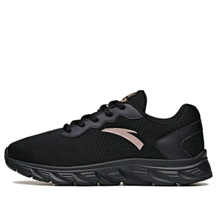つづき物 黒いこと 黒いこと サクラ色 \u0027BLACK\u0027 スニーカー レディース ANTA (WMNS) RUNNING SERIES SNEAKERS 922325526-6 / BLACK PINK