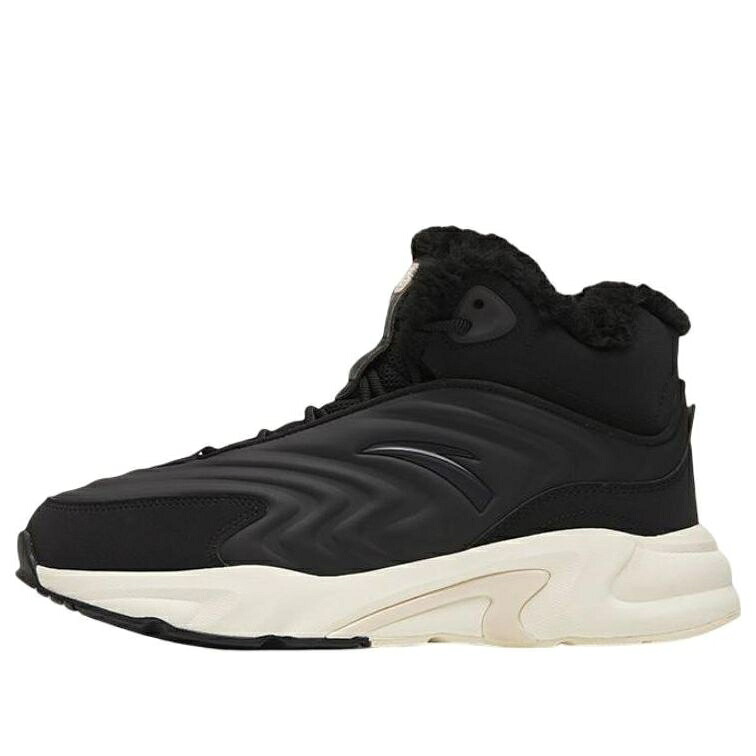 フリース 御機嫌 黒いこと 黒いこと 白いこと 白いこと \u0027BLACK\u0027 スニーカー レディース ANTA (WMNS) WALKER FLEECE HIGH TOP 922248935-2 / BLACK WHITE