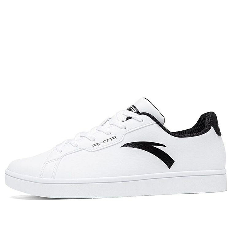 スニーカー 運動靴 白色 ホワイト 黒色 ブラック 'WHITE BLACK' スニーカー メンズ ANTA SKATEBOARDING SHOES 912028003-3 / WHITE BLACK