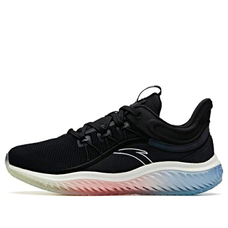 つづき物 黒いこと 黒いこと 白いこと 白いこと \u0027BLACK WHITE\u0027 スニーカー レディース ANTA (WMNS) RUNNING SERIES SNEAKERS 12945501-1 / BLACK WHITE
