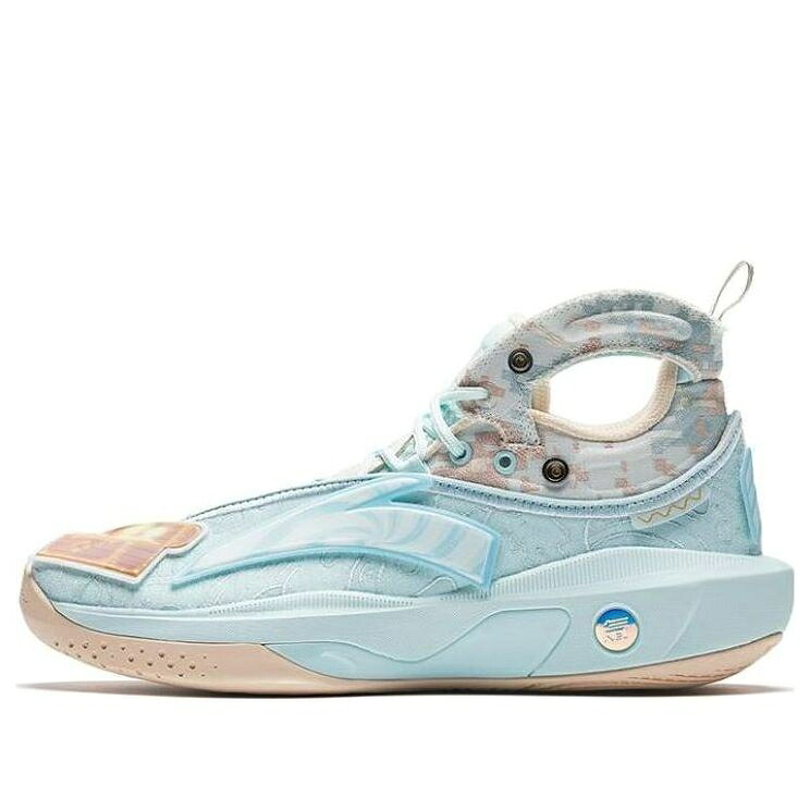 青味 青み 赤銅色 赤銅色 \u0027SEA KLAY\u0027 スニーカー メンズ ANTA KLAY THOMPSON 8 KING 912331101S-1 / ICE BLUE LIGHT BROWN