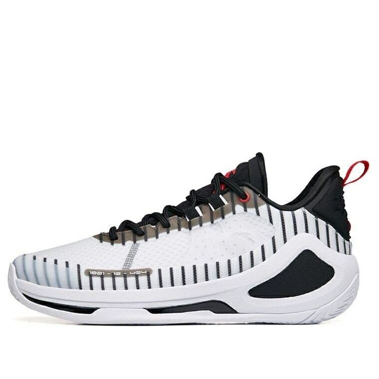 バスケットボール スニーカー 運動靴 黒色 ブラック 白色 ホワイト 赤 レッド 'WHITE RED' スニーカー メンズ ANTA ALIEN 3 LOW BASKETBALL SHOES BLACK 112231107-3 / WHITE BLACK RED｜スニケス