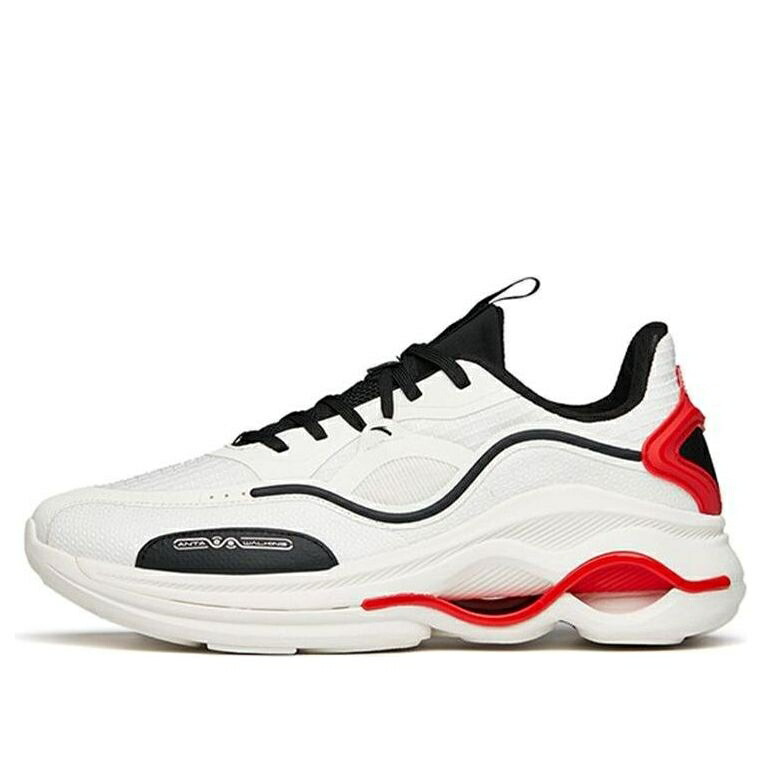 トレーニング シリーズ 黒色 ブラック 白色 ホワイト 赤 レッド 'WHITE RED' スニーカー メンズ ANTA TRAINING SERIES SNEAKERS BLACK 112147722-1 / WHITE BLACK RED