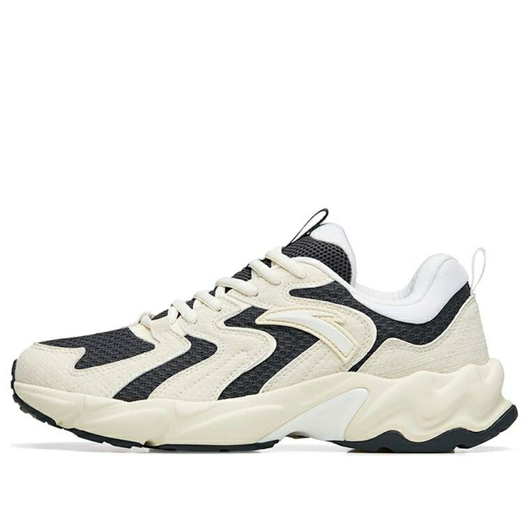 続きもの ベージュ 黒いこと 黒いこと 白いこと 白いこと \u0027BEIGE BLACK\u0027 スニーカー メンズ ANTA RUNNING SERIES SNEAKERS 912245596-4 / BEIGE BLACK WHITE