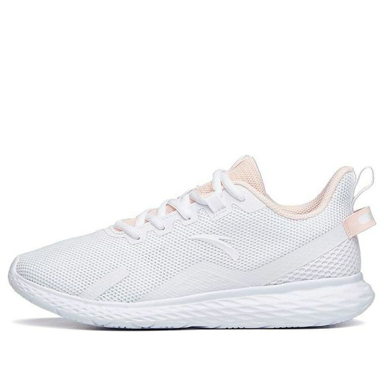 つづき物 白いこと 白いこと サクラ色 \u0027BABY PINK\u0027 スニーカー レディース ANTA (WMNS) RUNNING SERIES SNEAKERS 121935525R-7 / WHITE PINK
