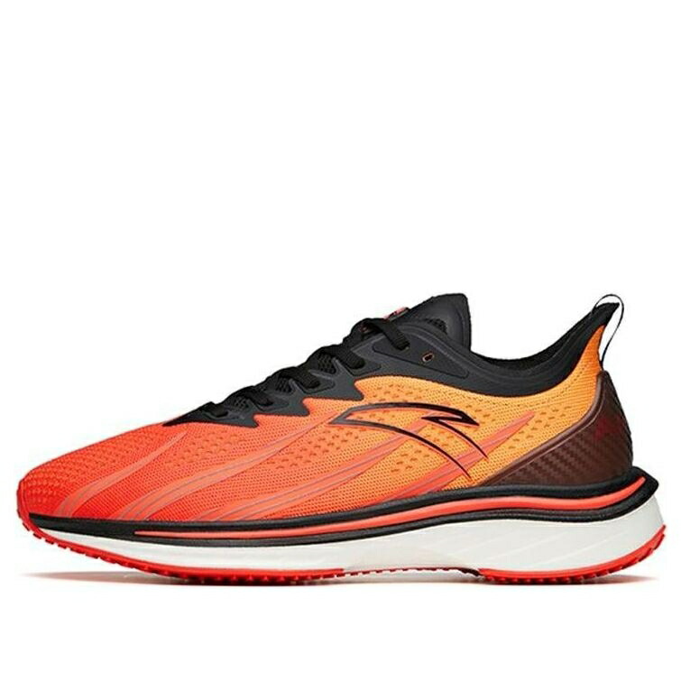 つづき物 テック 赤 赤いこと 橙 オレンジ色 黒いこと 黒いこと \u0027ORANGE BLACK\u0027 スニーカー メンズ ANTA RUNNING SERIES SNEAKERS WORMHOLE TECH RED 112145566-1 / ORANGE RED BLACK