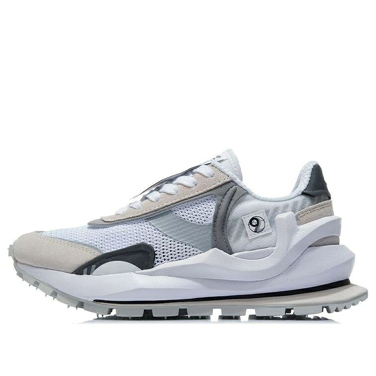 リーニン 白いこと 白いこと 薄墨色 薄墨色 黒いこと 黒いこと \u0027WHITE GREY\u0027 スニーカー レディース LI-NING (WMNS) ETERNAL 92 PARIS FASHION WEEK 2021 AGCR058-1 / WHITE GREY BLACK