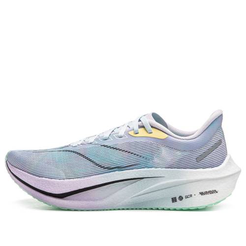 リーニン 青碧 青碧 紫 パープル 緑 緑であること \u0027PURPLE GREEN\u0027 スニーカー レディース LI-NING (WMNS) FEIDIAN 4 CHALLENGER BLUE ARMU006-7 / PURPLE BLUE GREEN