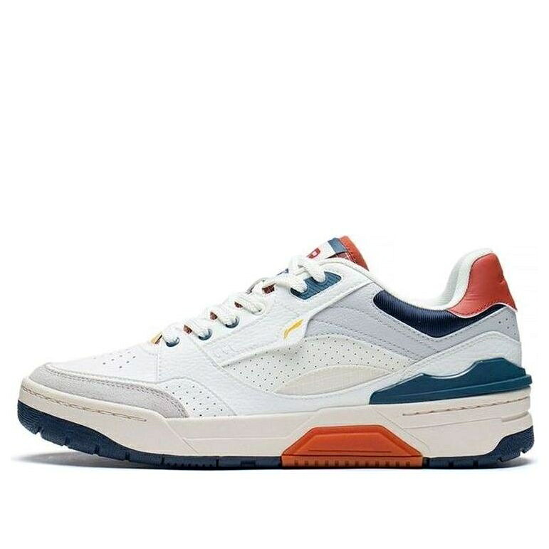 リーニン 灰色 グレー 白色 ホワイト 青色 ブルー 'WHITE BLUE' スニーカー メンズ LI-NING RSR 101 LOW GREY ABCS087-1 / WHITE GREY BLUE TAN｜スニケス