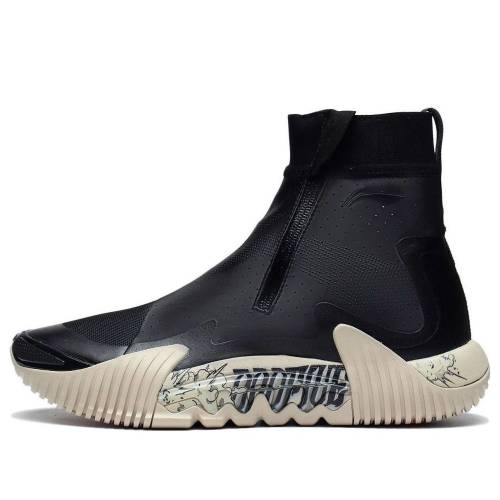 リーニン 御機嫌 黒いこと 黒いこと \u0027BLACK TAN\u0027 スニーカー メンズ LI-NING BADFIVE 2 WNTR HIGH ABFS017-4 / BLACK TAN