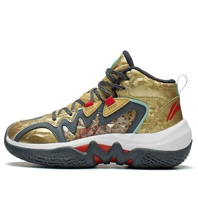 リーニン ゴールド 'GOLD' ジュニア キッズ LI-NING (GS) PIONEER YKBS086-5 / GOLD ベビー マタニティ スニーカー