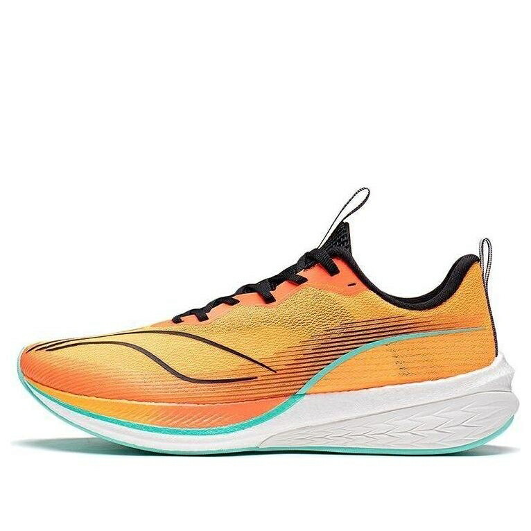 リーニン プロ 橙 オレンジ 青色 ブルー 白色 ホワイト 'BRIGHT ORANGE' スニーカー メンズ LI-NING DARK HORSE 6 PRO ARMT013-3 / ORANGE BLUE WHITE
