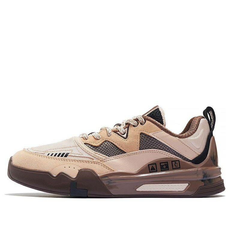 リーニン スニーカー 運動すること靴 赤銅色 赤銅色 \u0027BROWN\u0027 スニーカー メンズ LI-NING ELLINGTON SKATEBOARDING SHOES AEPR009-14 / BROWN TAN