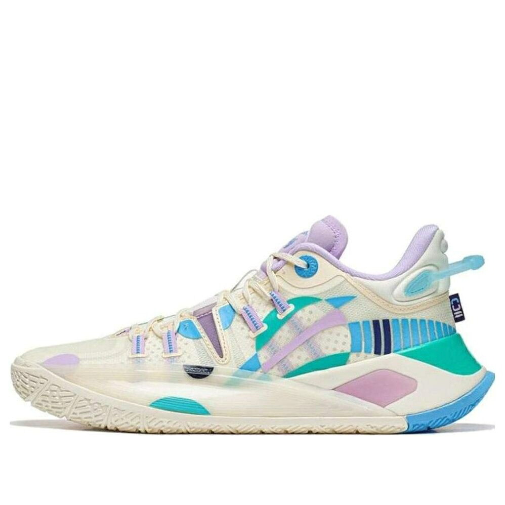 リーニン C.J. \u0027EASTER EGG\u0027 スニーカー メンズ LI-NING CJ2 MCCOLLUM ABAS001-11 / MULTI COLOR