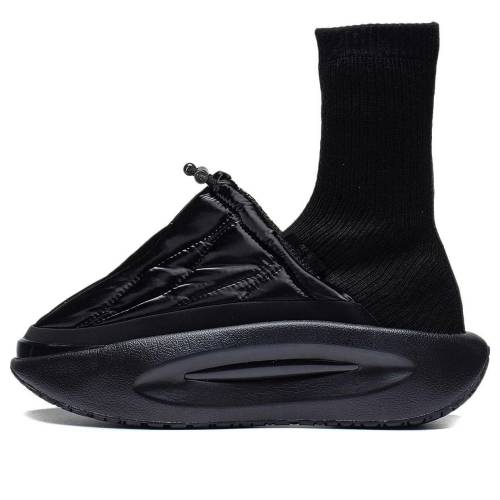 リーニン ご機嫌 黒いこと 黒いこと \u0027BLACK\u0027 スニーカー レディース LI-NING (WMNS) YUNYOU FLUFFY HIGH AZGS146-6 / BLACK