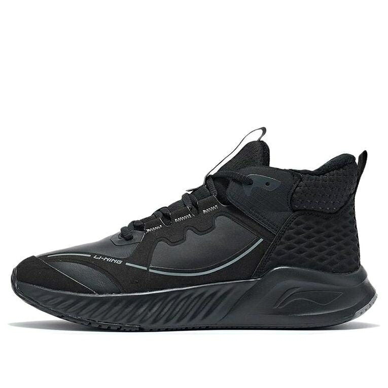 リーニン 絶無 黒いこと 黒いこと \u0027BLACK\u0027 スニーカー メンズ LI-NING SOFT ZERO WNTR AGLR237-5 / BLACK