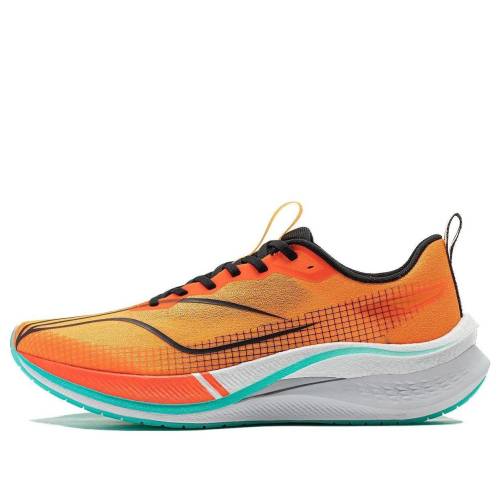 リーニン 労働者階級 橙 オレンジ色 白いこと 白いこと \u0027ORANGE WHITE\u0027 スニーカー メンズ LI-NING ROUGH RABBIT 7 PRO TEAL ARPU001-4 / ORANGE TEAL WHITE