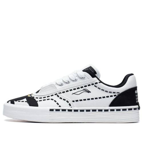 リーニン 滑る スニーカー 運動すること靴 白いこと 白いこと 黒いこと 黒いこと \u0027WHITE BLACK\u0027 スニーカー レディース LI-NING (WMNS) OSWALD THE LUCKY RABBIT SKATE SHOES AECT012-2 / WHITE BLACK